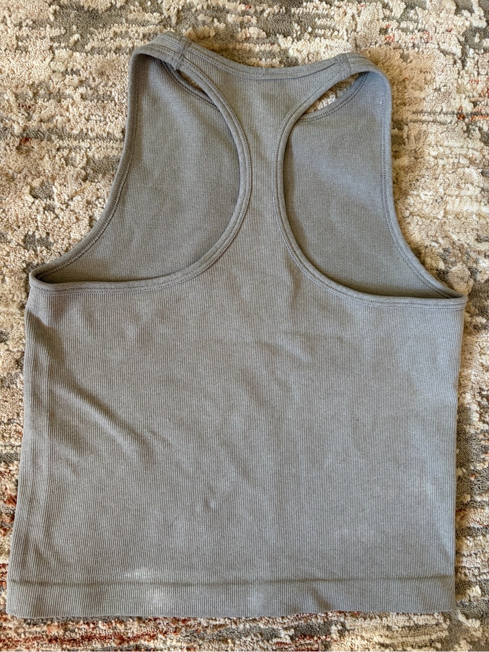 Free People Intimately Ribbed Racerback Tank Gray XS/S - Picture 2 of 5